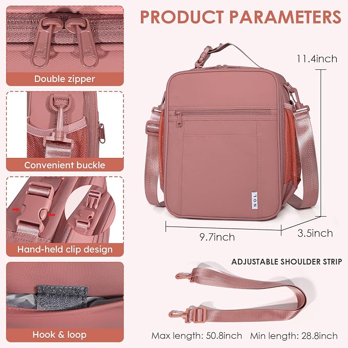 NOL Nylon Waterproof Kids Lunch Bag, Insulated Lunch Bag, Lunch box Cooler - Image 2