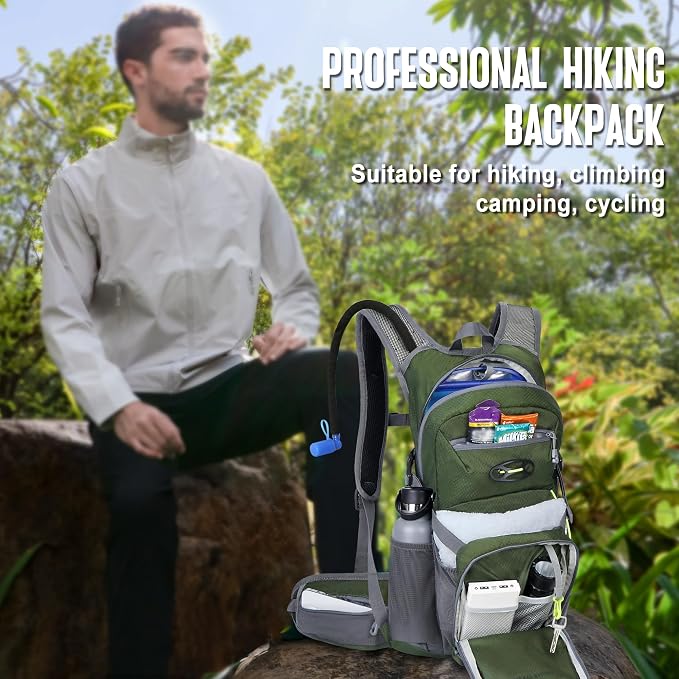 N NEVO RHINO Hydration Backpack, 18L Multipurpose Hiking Backpack - Image 4