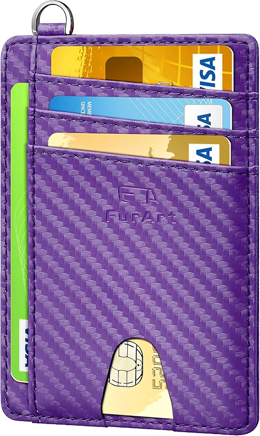 FurArt Slim Minimalist Wallet, Front Pocket Wallets, RFID Blocking, Credit Card - Image 2
