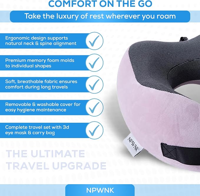 Pure Memory Foam Travel Pillows - Image 4