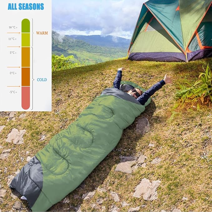 tuphen- Sleeping Bags for Adults Kids Boys Girls Backpacking Hiking Camping - Image 3