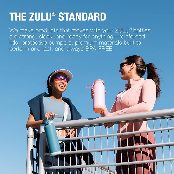 ZULU Powerfill Pro 32oz Stainless Steel Water Bottle - Image 9