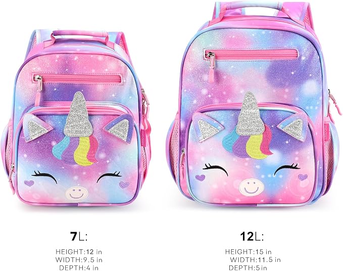 mibasies Girls Backpack for Elementary School, Kids Backpack for Girls 5-8 - Image 7