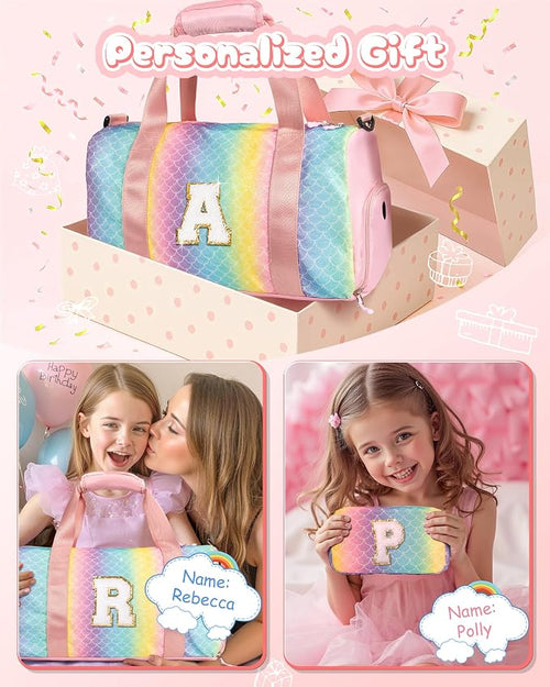 6 7 8 9 10 Year Old Girls Birthday Gift-Girl Gym Bag - Image 2