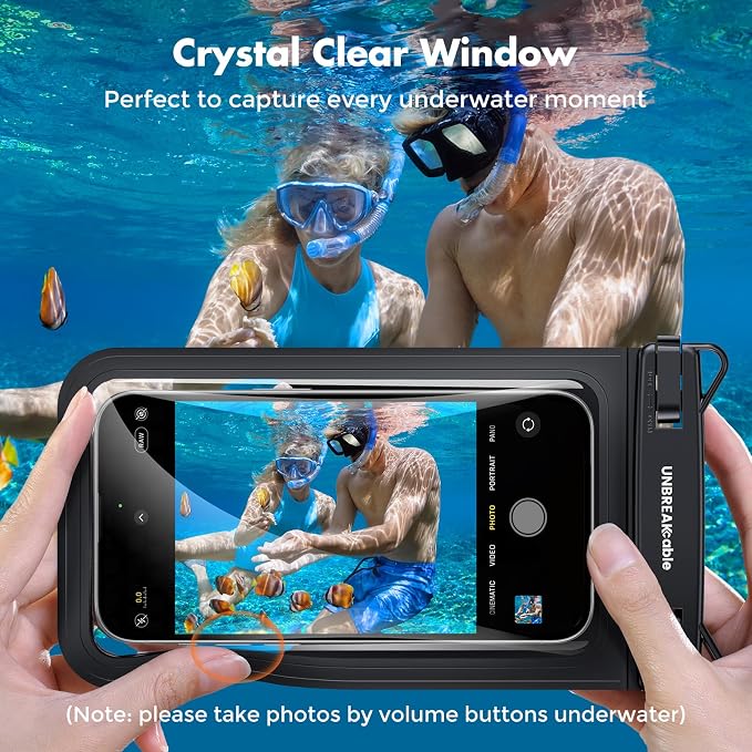 UNBREAKcable IPX8 Waterproof Phone Pouch 2-Pack, Double Space Waterproof Phone - Image 8