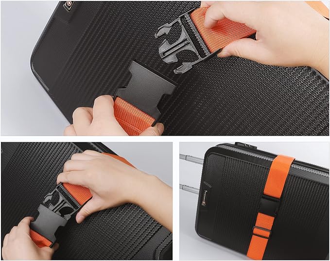 4Pcs Luggage Straps Suitcase 80In Long Adjustable Travel Accessories TSA - Image 8