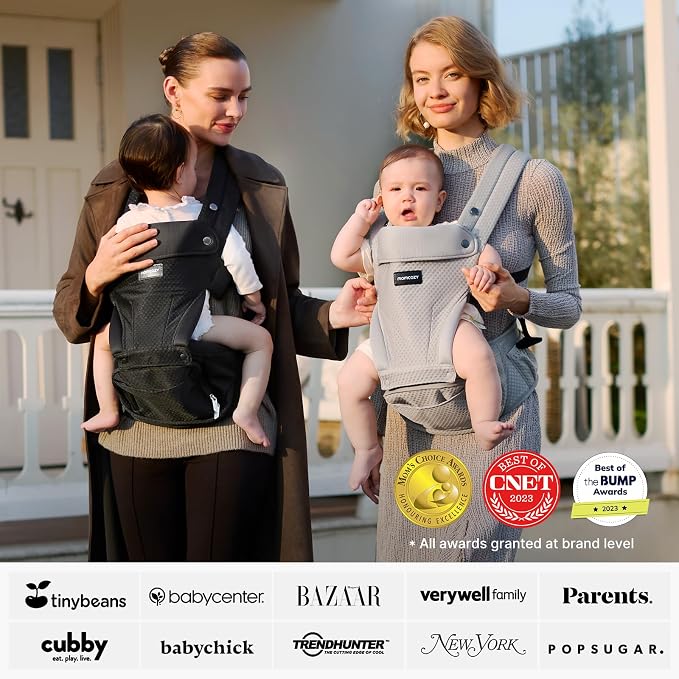 Momcozy Baby Carrier with Hip Seat, 2-in-1 Forward-Facing Carry - Image 5