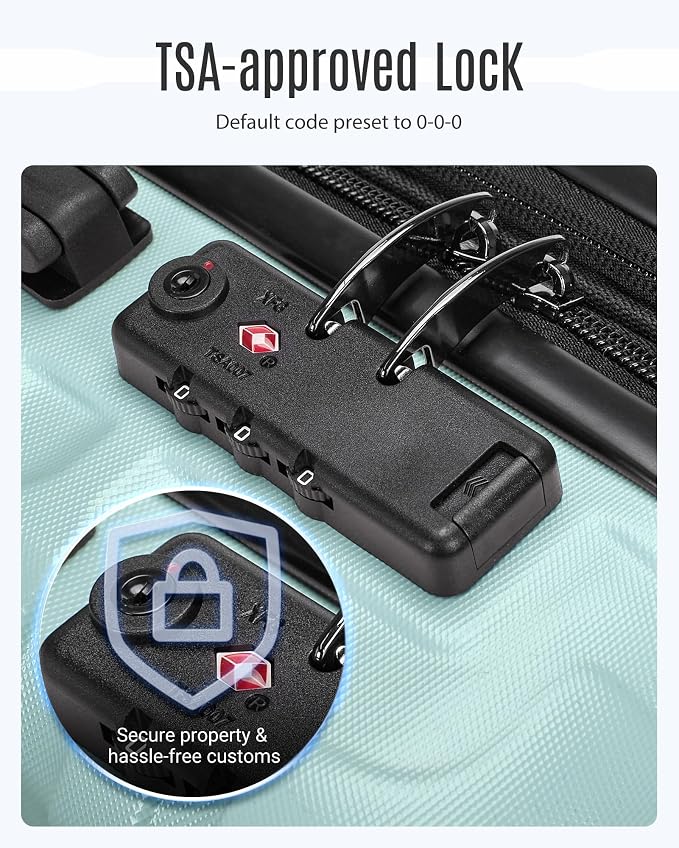 LIGHT FLIGHT Luggage Sets, 3 Piece Durable Suitcase Set - Image 5