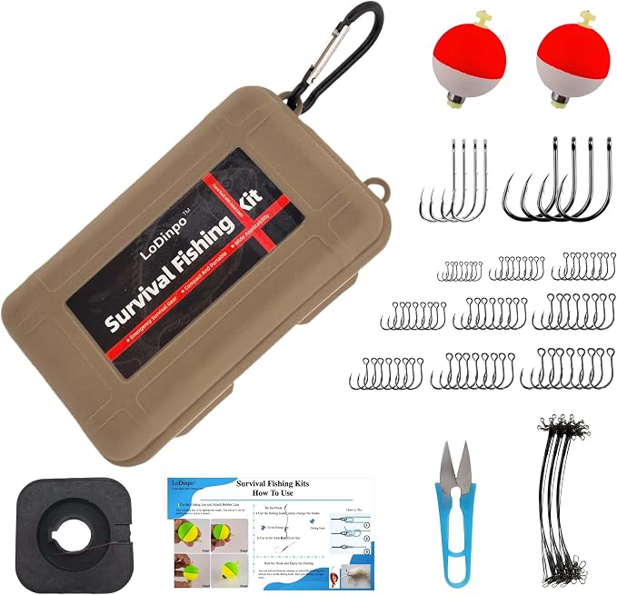 Mini Survival Fishing Kit Small Emergency Fishing TackleBox Pocket Outdoor by Unknown