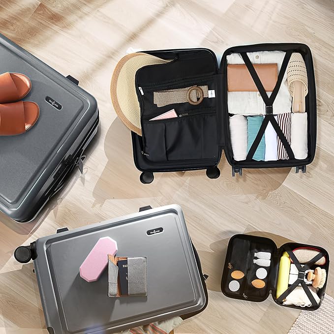Hard Shell Luggage Sets with Spinner Wheels 4 Piece, Expandable Large Suitcases - Image 8