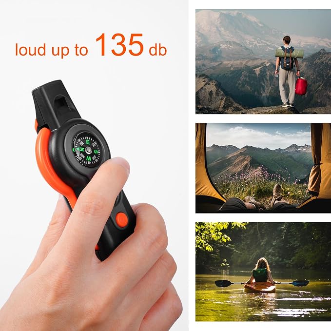 Emergency Survival Function Whistle, Outdoor Multifunctional Tool Safety Whistle - Image 5