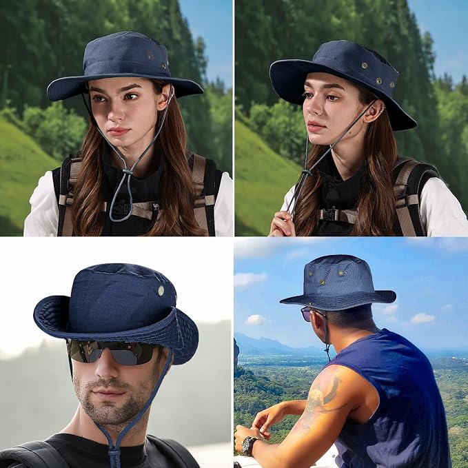 Sun Hats for Men Women Boonie Hat Foldable Fishing Hat UPF 50+ Bucket Hat for - Image 6