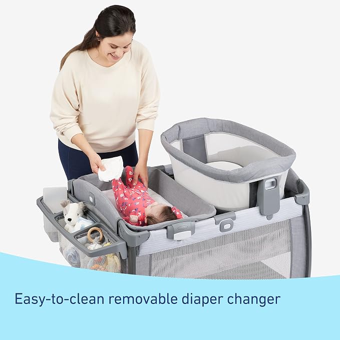 Graco Pack ’n Play Sit ’N Grow Playard, Portable Infant Bassinet, Adjustable - Image 5