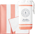 Coral Microfiber Beach Towel by Laguna Beach Textile Co by LagunaBeachTextileCompany