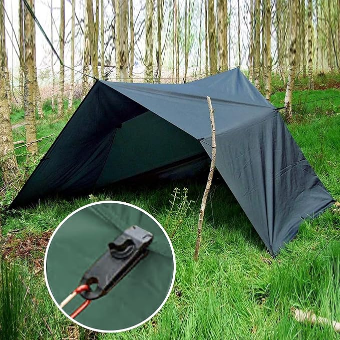 KALINCO Waterproof Camping Tarp, 10X12FT Hammock Rain Fly Tent Tarp, - Image 6