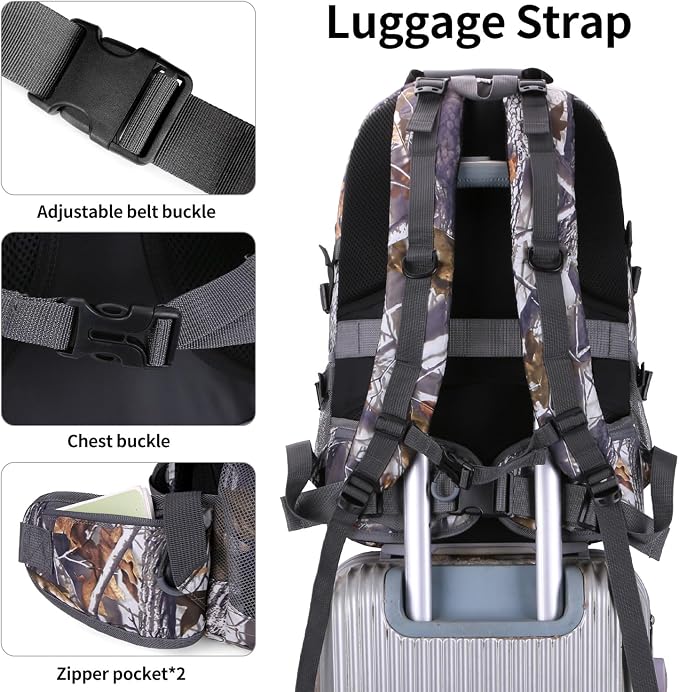 Nerlion 40L Hiking Backpack Travel Backpack - Image 4