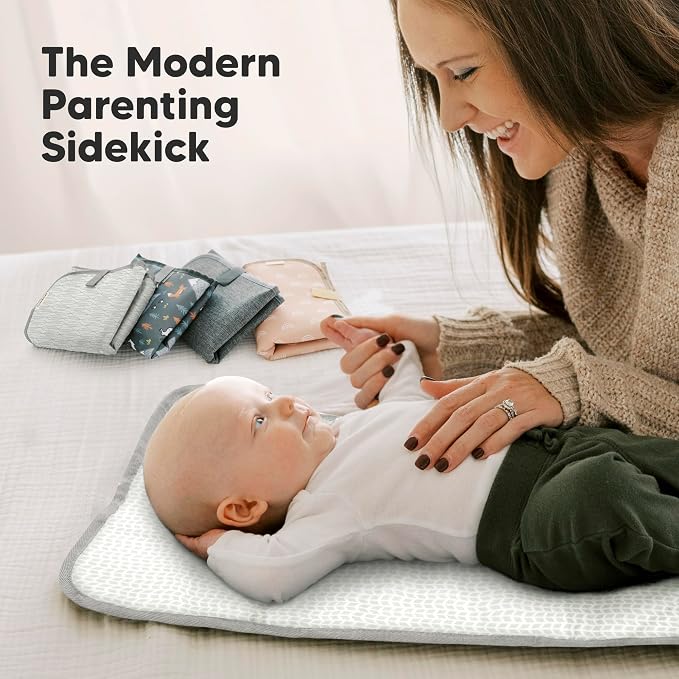 KeaBabies Portable Diaper Changing Pad, Easy Wipe Clean - Image 9