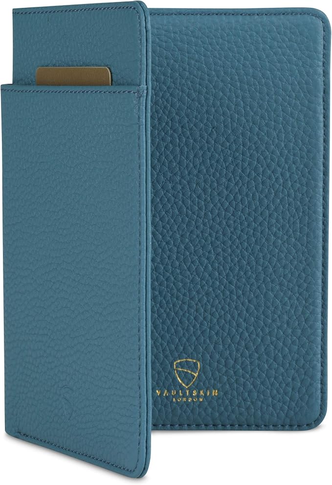 Vaultskin Leather Passport Holder, Slim RFID Blocking Travel Wallet by VAULTSKIN-MinimalistWalletsiPhoneCases