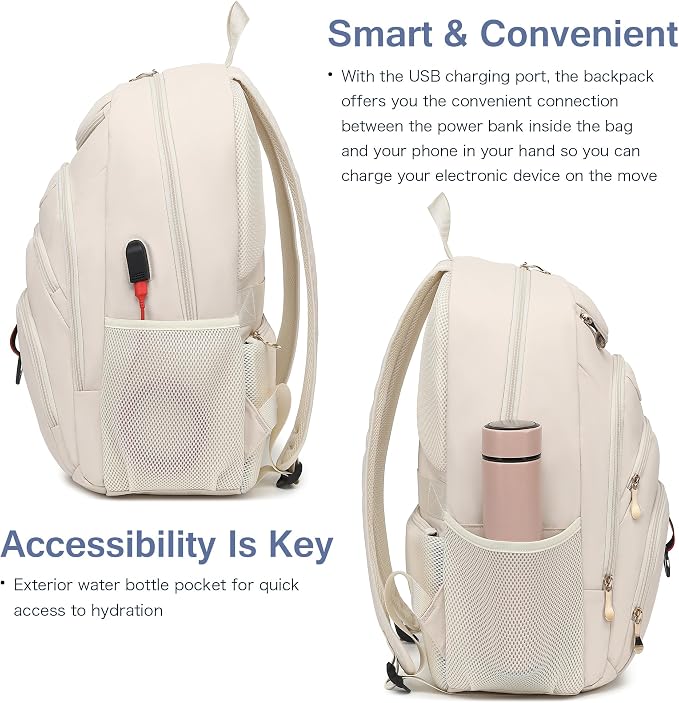 Boavan Laptop Backpack for women, 15.6 inch Laptop Bag - Image 6