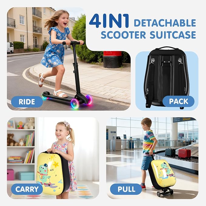 smilesun 4-in-1 Detachable Scooter Luggage - Image 2