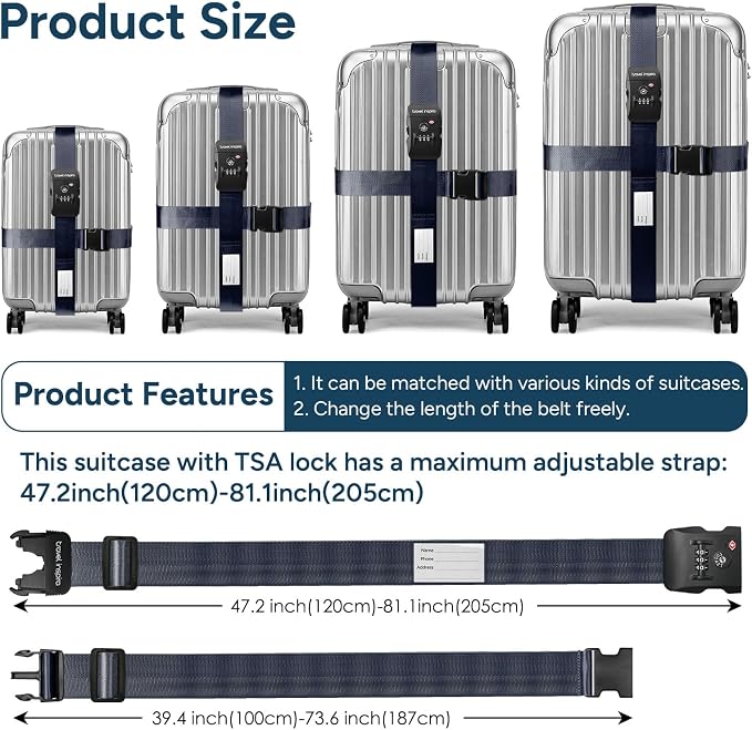 Travel Inspira Luggage Straps - Image 5