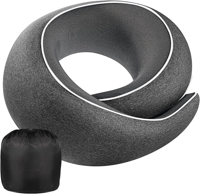 Neck Pillow Airplane, 100% Pure Memory FoamTravel Neck Pillow Travel Neck by 4litamz