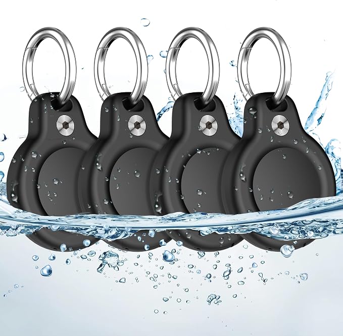 RFUNGUANGO Premium Waterproof Airtag Case, 4 Pack, Durable and Scratch Resistant by RFUNGUANGO