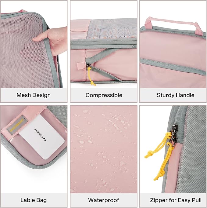 BAGSMART 6 Set Compression Packing Cubes - Image 5