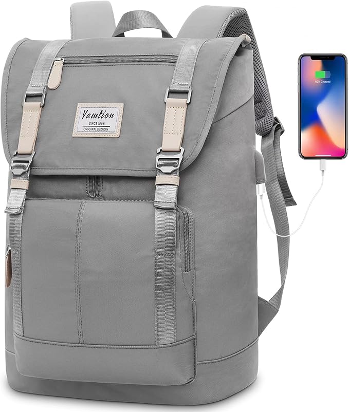 17" Laptop Backpack for Women & Men, Bookbag for Teen Girls & Boys Teenagers by YAMTIONBAGS