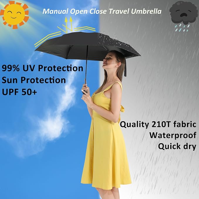BAODINI Travel Essentials Mini Umbrella - Image 2