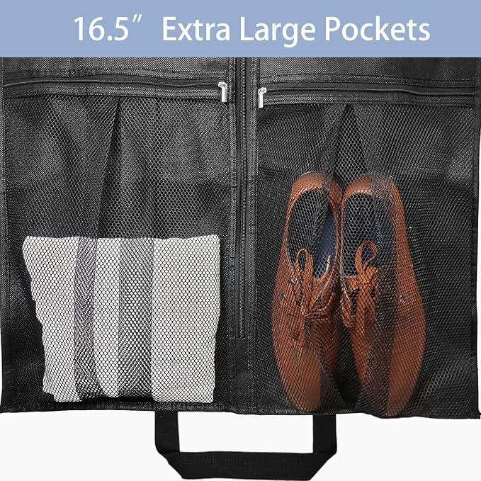 43" Heavy Duty Garment Bags Suit Bags Travel, Suit Holder - Image 5
