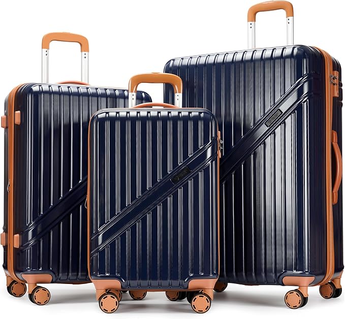 GinzaTravel Luggage Sets 3-Piece Expandable Suitcases by PRIMICIAAuthorizedProducts