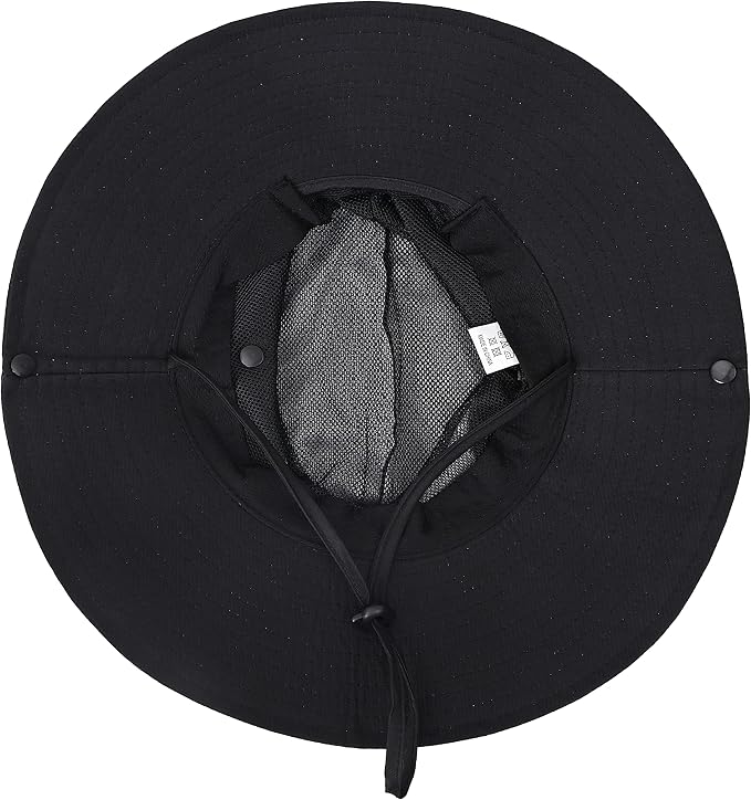 Womens Summer Sun Hat Beach Hat Wide Brim Outdoor UV Protection Hat Foldable - Image 6