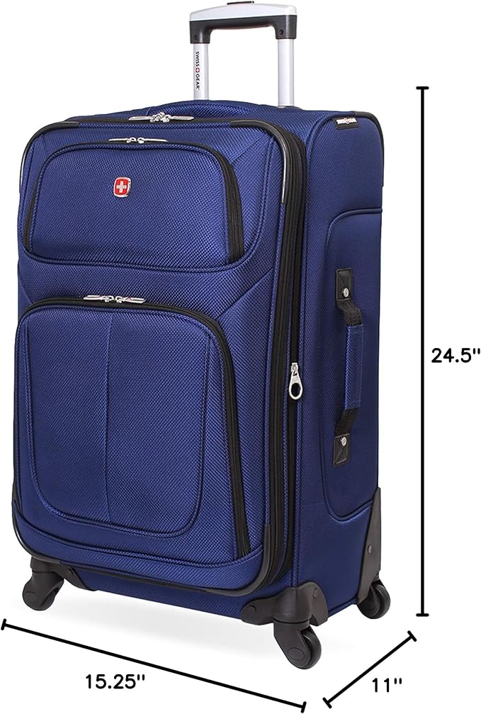 SwissGear Sion Softside Expandable Luggage, Checked-Medium 25-Inch - Image 11