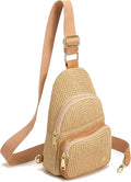 Haytijoe Summer Straw Purse Small Sling Bag RFID Blocking Crossbody Bags by Haytijoe
