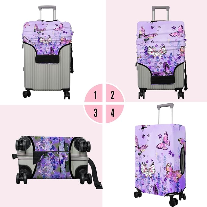 Travel Luggage Cover Suitcase Protector Fits 18-32 Inch Wheel Covers - Image 3