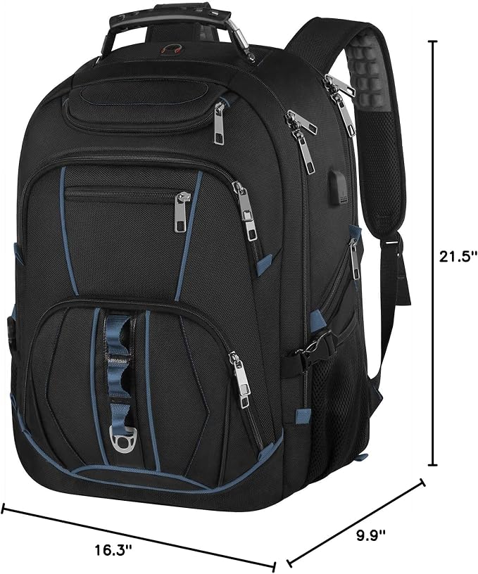Laptop Backpack, 55L Capacity, TSA Approved, Convenient USB Port, Comfortable - Image 8