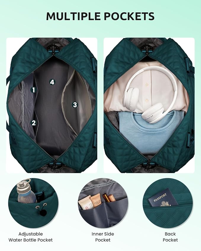 Womens Birthday Gift, Birthday Gift-Initial Travel Bag - Image 4