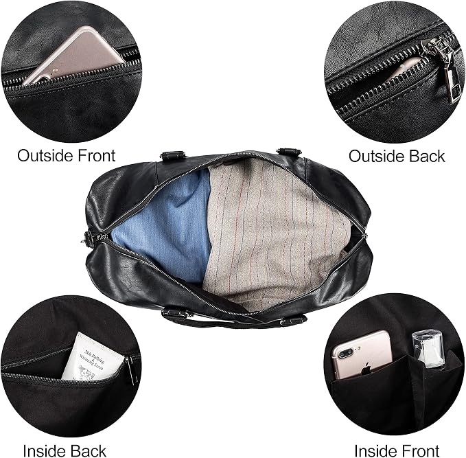 Weekender Overnight Bag Carry On Bag Travel Bag - Image 3