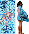 Microfiber Lightweight Thin Beach Towel Sand Free Quick Dry Absorbent Compact by WIDDONEN