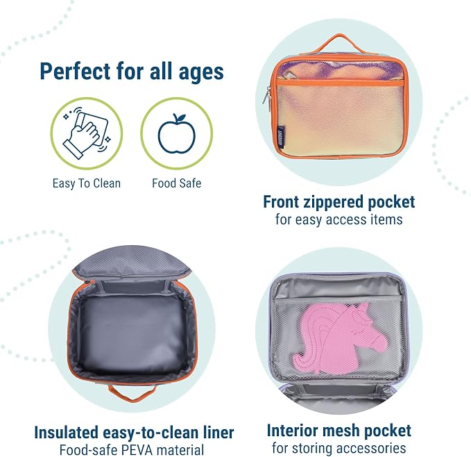 Wildkin Kids Insulated Lunch Box – Durable and Reusable - Image 4