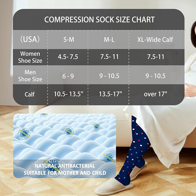 LEVSOX Thick Cotton Compression Socks - Image 5