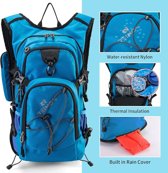 Hydration Backpack Pack with 2L Water Bladder 18L Hiking Backpack Women Men - Image 3