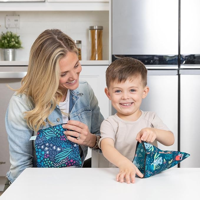 Bumkins Reusable Sandwich and Snack Bags, - Image 6