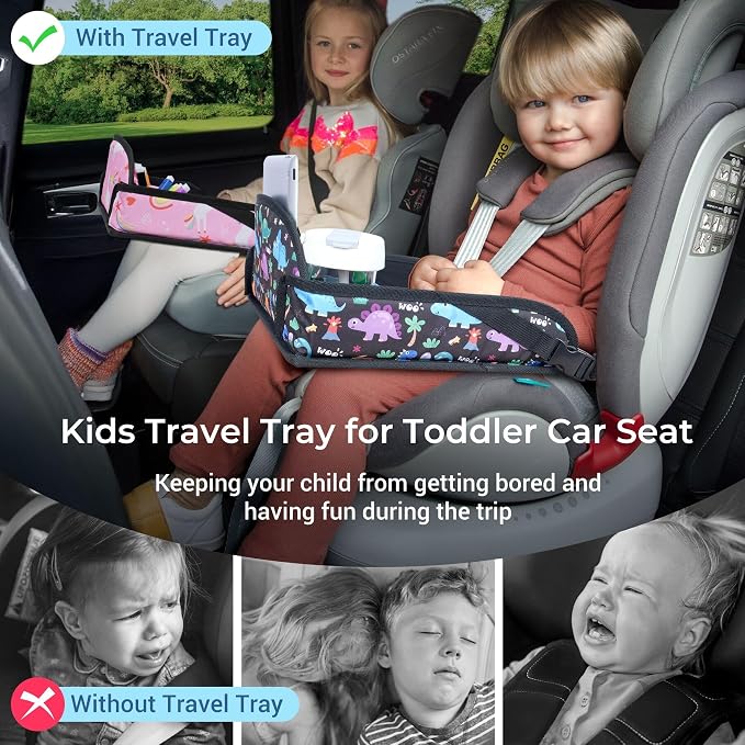 COOLBEBE Kids Travel Tray for Toddler Car Seat, Toddler Car Seat Lap Tray - Image 3