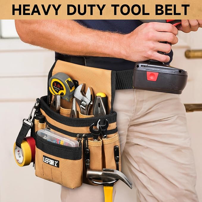 Tool Belt, Magnetic Tool Pouch, 14-Pockets Tool Belts - Image 7