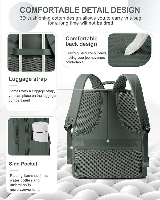 coowoz Large Travel Backpack Carry On - Image 5