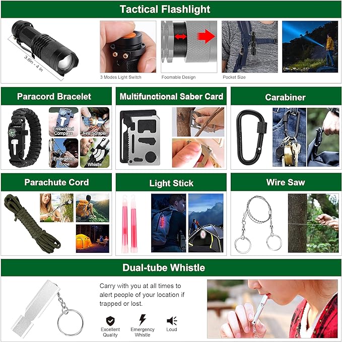 Emergency Survival Kit and First Aid Kit, Gift - Image 2
