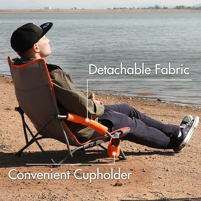 PORTAL Beach Chairs for Adults Camping Low Lightweight Portable Chair - Image 5