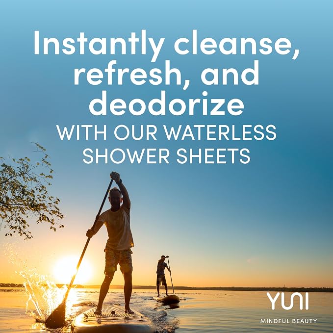 YUNI Beauty Large Body Wipes Super Soft Moist Showerless Wipes that Cleanse & - Image 2
